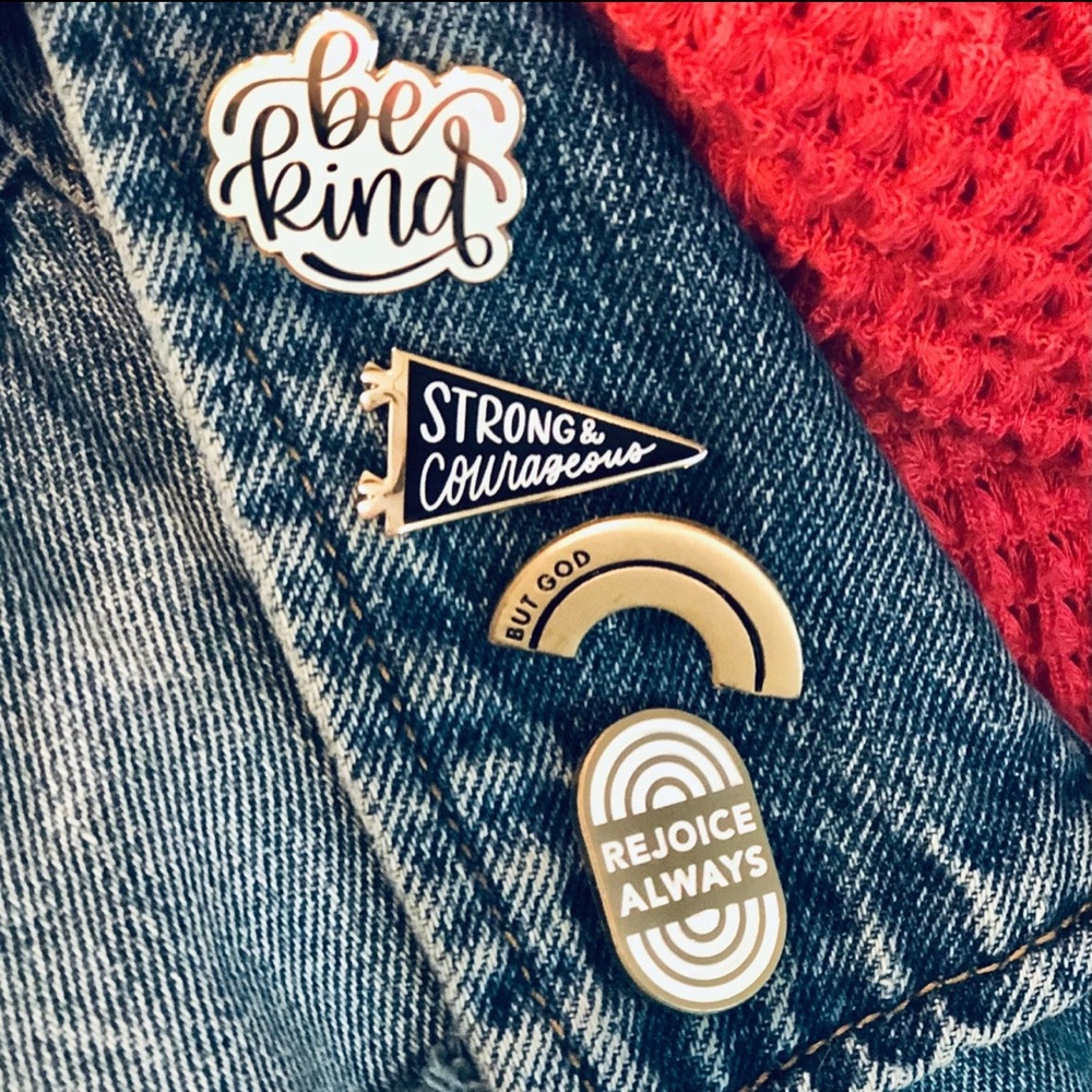Rejoice Always Enamel Pin - Picture 5 of 5